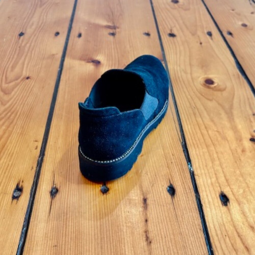 Women's VANELi Zivana weatherproof black suede loafers, size 7 - Picture 6 of 9